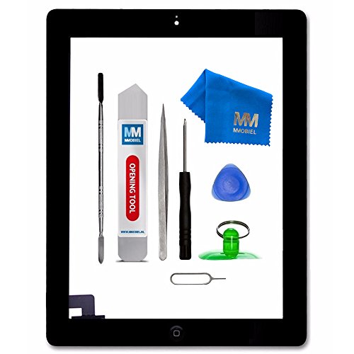 MMOBIEL Digitalizador Compatible con iPad 2 (Negro) Ensamble Pantalla táctil Frontal 9.7 pulg. 2011 Incl. Kit de htas. MMOBIEL Digitalizador Compatible con iPad 2 (Negro) Ensamble Pantalla táctil Frontal 9.7 pulg. 2011 Incl. Kit de htas.
