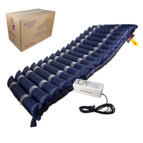 Mobiclinic, Mobi 3, Colchón antiescaras de aire alternante, con motor compresor, para escaras de Grado I, II y III, TPU Nylon, 200 x 80 x 12.8, 17 celdas, color Azul Mobiclinic, Mobi 3, Colchón antiescaras de aire alternante, con motor compresor, para escaras de Grado I, II y III, TPU Nylon, 200 x 80 x 12.8, 17 celdas, color Azul