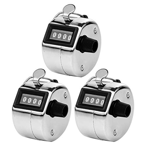 moinkerin 3 Piezas Contador Manual de 4 Dígitos,Contadores de Vueltas para Personas Contador Golf Deporte Entrenador Escuela Buda moinkerin 3 Piezas Contador Manual de 4 Dígitos,Contadores de Vueltas para Personas Contador Golf Deporte Entrenador Escuela Buda