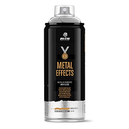 Montana Colors MTN Pro Efectos Metálicos-Plata Cromada, Spray 400ml Montana Colors MTN Pro Efectos Metálicos-Plata Cromada, Spray 400ml