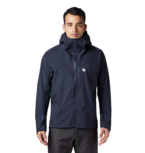 Mountain Hardwear Gore-Tex® Active Jacket - Chaqueta impermeable para hombre, color Dark Zinc, tamaño medium Mountain Hardwear Gore-Tex® Active Jacket - Chaqueta impermeable para hombre, color Dark Zinc, tamaño medium