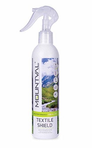 Mountval Textile Shield es un impermeabilizante en Aerosol para Clima húmedo y Prendas de Senderismo, Olor Agradable, Funciona con Gore-Tex, Libre de solvents, Transparente (Neutral), 300.00 ml Mountval Textile Shield es un impermeabilizante en Aerosol para Clima húmedo y Prendas de Senderismo, Olor Agradable, Funciona con Gore-Tex, Libre de solvents, Transparente (Neutral), 300.00 ml