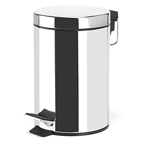 MSV 3 L Cubo DE Basura DE Acero Inoxidable 3L, Cromado, 25x16.5x16.5 cm MSV 3 L Cubo DE Basura DE Acero Inoxidable 3L, Cromado, 25x16.5x16.5 cm