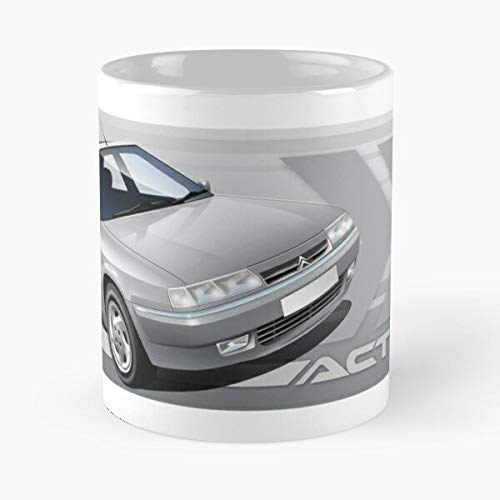 Mug Citroen Activa Illustrated Xantia Taza de café de regalo de moda superventas negra, blanca, cambia de color 11 onzas, 15 onzas para todos