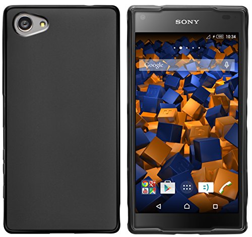 mumbi Funda Compatible con Sony Xperia Z5 Caja del teléfono móvil, Negro
