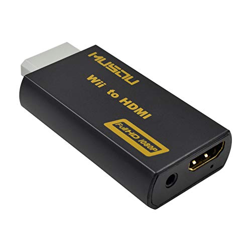 Musou Wii al Convertidor de HDMI, Wii a HDMI Convertidor Viene con Jack de 3,5 mm Full HD 1080P Adaptador Conmutación automática PAL/NTSC Musou Wii al Convertidor de HDMI, Wii a HDMI Convertidor Viene con Jack de 3,5 mm Full HD 1080P Adaptador Conmutación automática PAL/NTSC