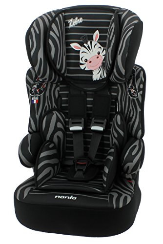 Mycarsit, silla de coche y elevador, grupo 1/2/3 (de 9 a 36 kg), diseño de cebra Mycarsit, silla de coche y elevador, grupo 1/2/3 (de 9 a 36 kg), diseño de cebra