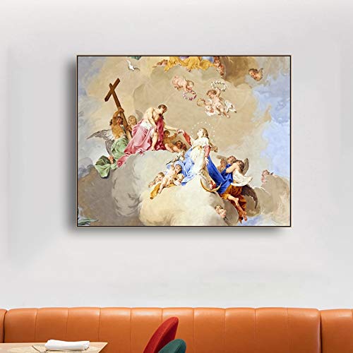 N / A HD Theological Church Famous Picture Wall Art Poster Canvas Painting For Living Room Home Decoration Frameless 90x72cm