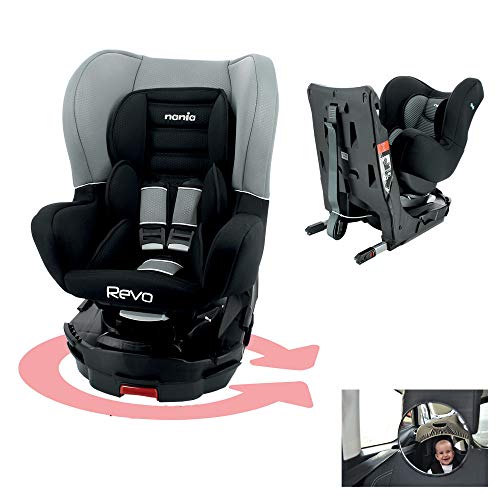 Nania - Silla de coche REVO Isofix con giro de 360° - Grupo 0/1 (0-18Kg) (miroir)