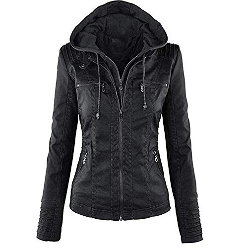 Newbestyle Mujer Cazadoras Polipiel Chaqueta Mujeres (tamaño Normal de la UE) Newbestyle Mujer Cazadoras Polipiel Chaqueta Mujeres (tamaño Normal de la UE)