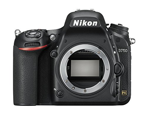 Nikon D750 - Cámara réflex digital de 24.3 Mp (pantalla 3.2", vídeo Full HD), color negro - Solo cuerpo - [Versión Nikonistas]