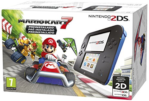 Nintendo 2DS - Consola, Color Azul + Mario Kart 7 (Preinstalado) Nintendo 2DS - Consola, Color Azul + Mario Kart 7 (Preinstalado)