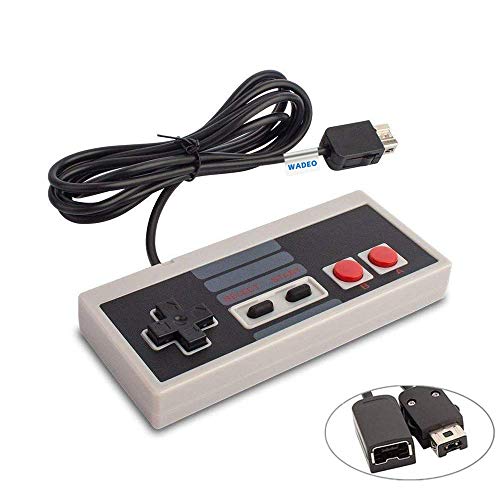 Nintendo Clásica, WADEO Nes Mimi Classic Mando Controlador de Juegos Consolas para Nintendo Mini Edición Clásica de NES con Cable de 1,8m
