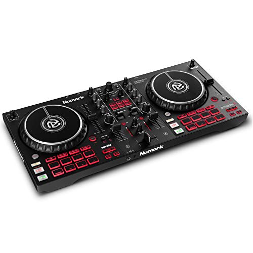Numark Mixtrack Pro FX - Controlador DJ de 2 secciones para Serato DJ con mezclador DJ, interfaz de audio incorporada, ruedas de selección táctiles capacitivas y paletas de efectos Numark Mixtrack Pro FX - Controlador DJ de 2 secciones para Serato DJ con mezclador DJ, interfaz de audio incorporada, ruedas de selección táctiles capacitivas y paletas de efectos
