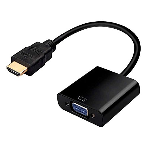 OcioDual Adaptador Conversor de Señal Video Cable de Entrada HDMI Macho a Salida VGA Hembra 1080p Negro para PC PS3 DVD Monitor OcioDual Adaptador Conversor de Señal Video Cable de Entrada HDMI Macho a Salida VGA Hembra 1080p Negro para PC PS3 DVD Monitor