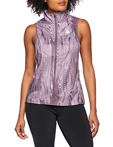 Odlo Vest omnius Light Chaleco, otoño/Invierno, Mujer, Color Vintage Violet - AOP FW18, tamaño Medium Odlo Vest omnius Light Chaleco, otoño/Invierno, Mujer, Color Vintage Violet - AOP FW18, tamaño Medium