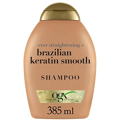 OGX - Champú Keratina Brasileña con una combinación exótica de ingredientes exclusiva para restaurar el cabello, 385 ml