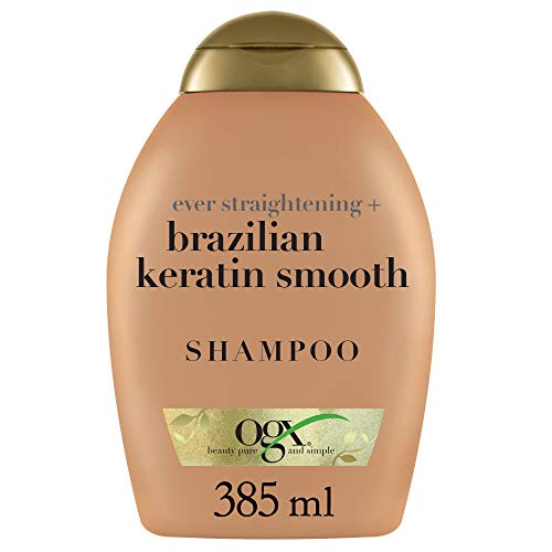 OGX - Champú Keratina Brasileña con una combinación exótica de ingredientes exclusiva para restaurar el cabello, 385 ml OGX - Champú Keratina Brasileña con una combinación exótica de ingredientes exclusiva para restaurar el cabello, 385 ml