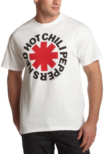 Old Glory - Camiseta - Hombre de color Blanco de talla X-Large - Red Hot Chili Peppers - Asterisk Logo Adulto (Camiseta) In Bianco, X-Large, Bianco