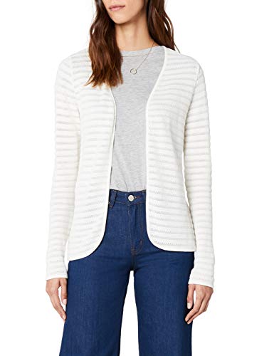 ONLY Onlcrystal Ls Cardigan Noos, Chaqueta para Mujer, Blanco (Cloud Dancer), 42 (Talla del Fabricante: Large)