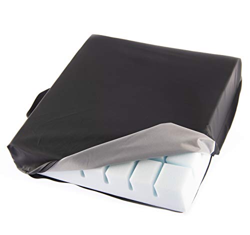 OrtoPrime Cojín Antiescaras Ranurado de Espuma - Prevención y Tratamiento de úlceras por presión en Coxis - Cojín Postural para Sillas de ruedas, Oficina, Coche y Hogar - Asiento Ortopédico OrtoPrime Cojín Antiescaras Ranurado de Espuma - Prevención y Tratamiento de úlceras por presión en Coxis - Cojín Postural para Sillas de ruedas, Oficina, Coche y Hogar - Asiento Ortopédico