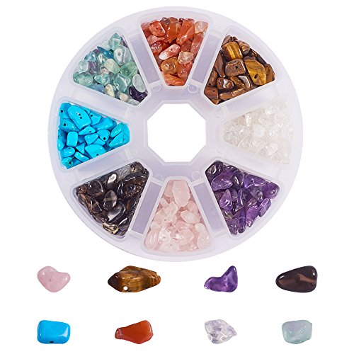 PandaHall Elite 1 Caja Circa 800 Pcs Abalorios de Piedras Preciosas Chip Cuentas de Piedra para Fabricacion de Pulsera Collar Pendientes Colgantes bisuteria Manualidades Artesanía PandaHall Elite 1 Caja Circa 800 Pcs Abalorios de Piedras Preciosas Chip Cuentas de Piedra para Fabricacion de Pulsera Collar Pendientes Colgantes bisuteria Manualidades Artesanía