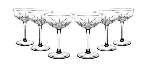 'Pasabahce 440236 – Cubitera para champán "Timeless en cristal de diseño, altura aprox. 15,7 cm, set de 6 piezas de vidrio