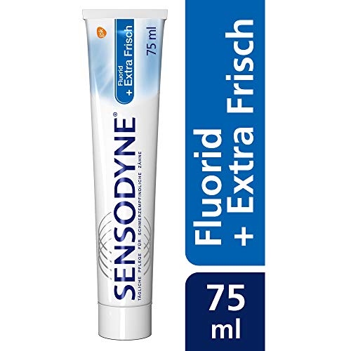 Pasta dentífrica Fluorid + Extra fresca, pasta dental diaria, para dientes sensibles al dolor