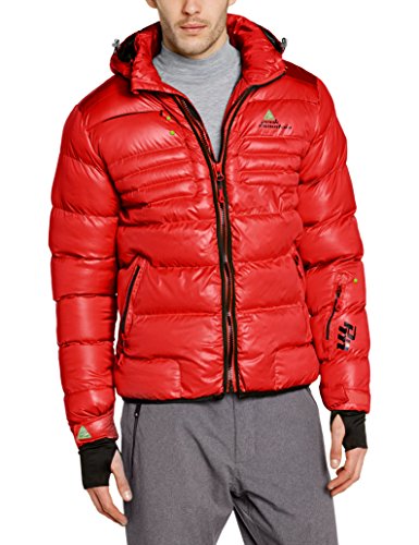 Peak Mountain Capti/m-XXL/yl/1 - Chaqueta de esquí para Hombre, Color Rojo, Talla XL