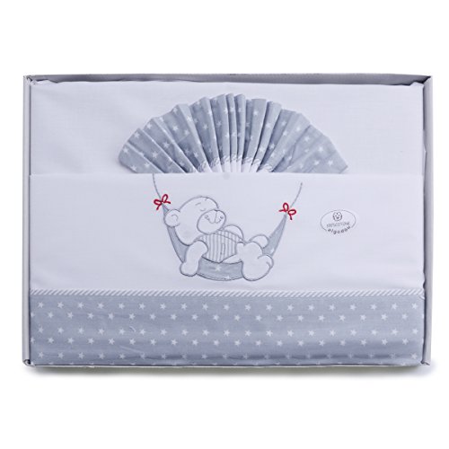 PEKITAS Bebe Juego De Sábanas Finas 3 Piezas Para Cuna 60X120 100% Algodón HECHO EN PORTUGAL (Serie Osito BLANCO) PEKITAS Bebe Juego De Sábanas Finas 3 Piezas Para Cuna 60X120 100% Algodón HECHO EN PORTUGAL (Serie Osito BLANCO)