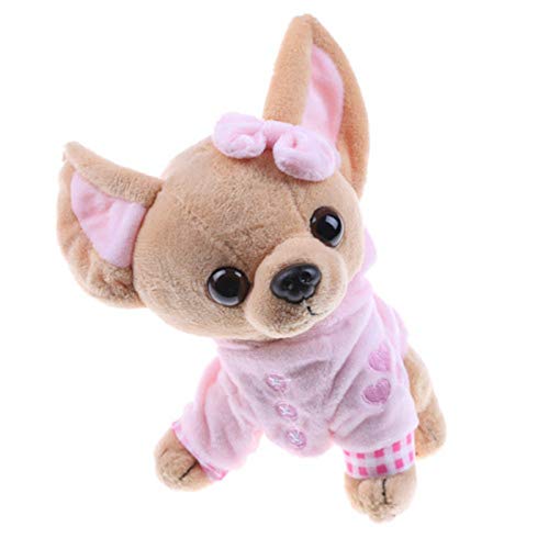 Peluche Juguete 1pcs Lovely 17cm Chihuahua Dog Plush Toy Stuffed Children Best (Color Aleatorio)