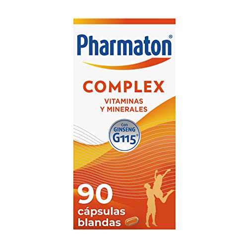 Pharmaton | Multivitamínico con ginseng | Complex 90 cápsulas | Ayuda a recuperar la energía