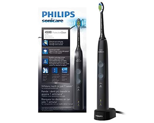 Philips Sonicare ProtectiveClean HX6830/44 - Cepillo de Dientes Eléctrico con sensor de presión, tecnología BrushSync y 2 modos de limpieza, color negro Philips Sonicare ProtectiveClean HX6830/44 - Cepillo de Dientes Eléctrico con sensor de presión, tecnología BrushSync y 2 modos de limpieza, color negro
