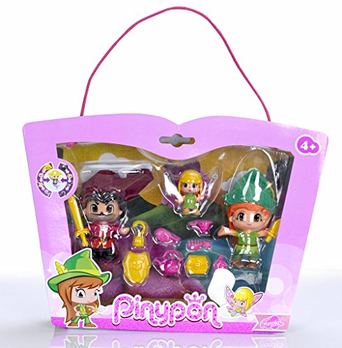 Pinypon Set con Figuras de Peter Pan, Garfio y Campanilla (Famosa 700012738) Pinypon Set con Figuras de Peter Pan, Garfio y Campanilla (Famosa 700012738)