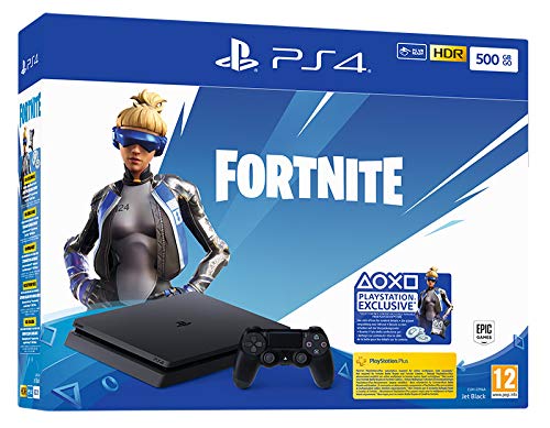 Playstation 4 (PS4) - Consola 500 Gb + 1 Mando Dual Shock 4 + Contenido Fortnite [Importación italiana]