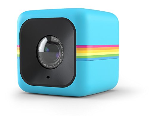 Polaroid Cube+ Minicámara de acción de estilo de vida de 1440p con Wi-Fi y estabilización de imagen (azul)