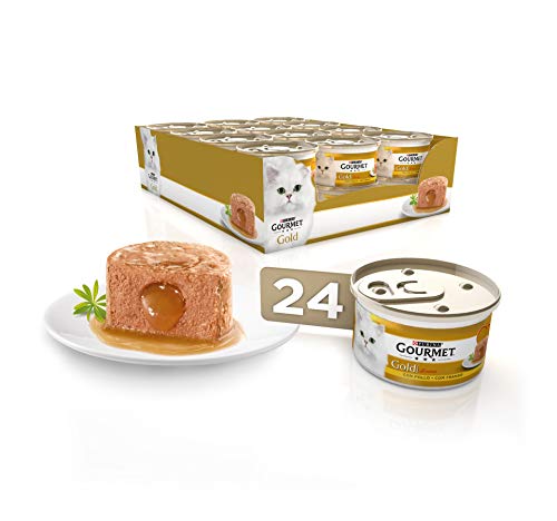 Purina Gourmet Gold Fondant comida para gatos con Pollo 24 x 85 g