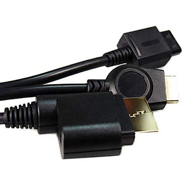 QAZSE - Cable HDMI 4 en 1 para Consola Wii XBOX360 PS2 PS3 (1,8 m)