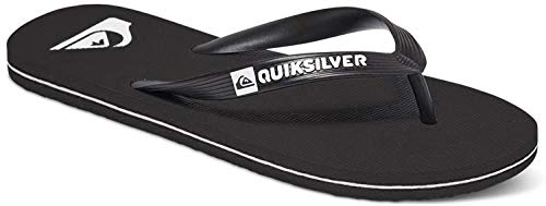 Quiksilver Molokai-Flip-Flops For Men, Zapatos de Playa y Piscina para Hombre, Negro (Black/Black/White Xkkw), 41 EU