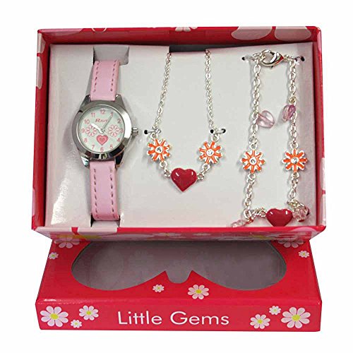 Ravel - Little Gems Reloj para niños de Cuarzo, Correa de plástico, Color Rosa