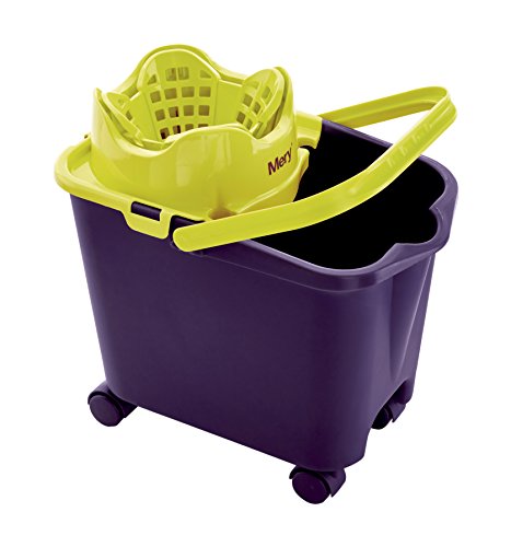 Rayen 0336.11 Mery fregonas | Ecológico | Escurre sin Esfuerzo | Cubo escurridor automático | con Ruedas | Capacidad de 14 litros, Polipropileno, Acero, Morado y Lima Rayen 0336.11 Mery fregonas | Ecológico | Escurre sin Esfuerzo | Cubo escurridor automático | con Ruedas | Capacidad de 14 litros, Polipropileno, Acero, Morado y Lima