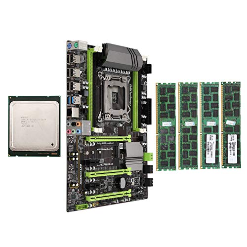 REFURBISHHOUSE Placa Base X79 LGA2011 Combo con CPU E5 2620 4-Ch 16GB (4X4GB) DDR3 RAM 1333Mhz NVME M.2 SSD Slot REFURBISHHOUSE Placa Base X79 LGA2011 Combo con CPU E5 2620 4-Ch 16GB (4X4GB) DDR3 RAM 1333Mhz NVME M.2 SSD Slot