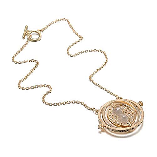 Réplica Colgante collar Giratiempos Hermione - Harry Potter - Collar reloj de arena - Tamaño 4,5-5 cm aprox.
