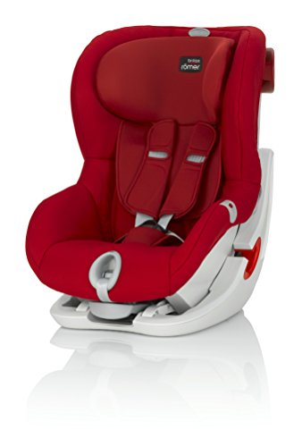 Römer King II LS, Silla de coche grupo 1 Isofix, rojo (Flame Red)