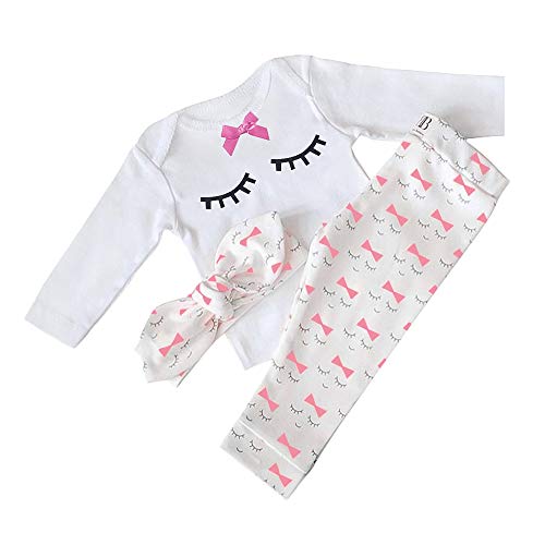 Ropa Bebe Recién Nacido Ropa de Primavera y Verano Bebé Niño Niña Camiseta Tops Camisas niños + Pants Pantalones 2 Pcs Conjunto de Ropa … (Pestañas Blancas, 3-6 Meses) Ropa Bebe Recién Nacido Ropa de Primavera y Verano Bebé Niño Niña Camiseta Tops Camisas niños + Pants Pantalones 2 Pcs Conjunto de Ropa … (Pestañas Blancas, 3-6 Meses)