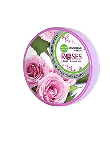 Rosas de Bulgaria Nutritivo crema con natural rosa agua y a + Vitamina E Complejo