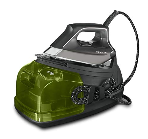 Rowenta Perfect Steam Pro DG8626 Centro de Planchado Autonomía Ilimitada con 6.9 Bares, Golpe 450 Vapor Contínuo de 120 g/min, Suela Microsteam Laser 400, Función Eco, Depósito Cal