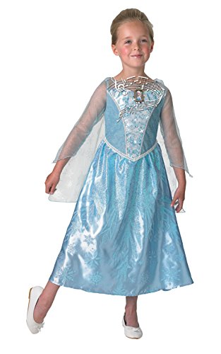 Rubies Disfraz oficial de Elsa musical Frozen de Disney para niñas, disfraz de luz, tamaño mediano producto oficial de la marca