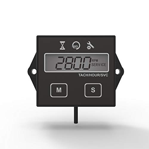 Runleader Cuentarrevoluciones digital Tacómetro, Recordatorio de mantenimiento, Apagado del usuario, Uso para ZTR Cortacésped Tractor Generador Marina Runleader Cuentarrevoluciones digital Tacómetro, Recordatorio de mantenimiento, Apagado del usuario, Uso para ZTR Cortacésped Tractor Generador Marina