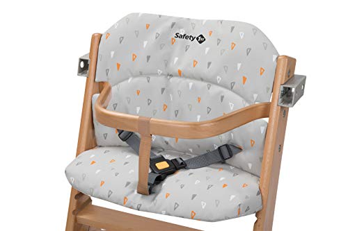 Safety 1st 2003191000 Timba Comfort Cushion - Cojín para trona (fijación rápida y sencilla, lavable, para mayor comodidad), color gris